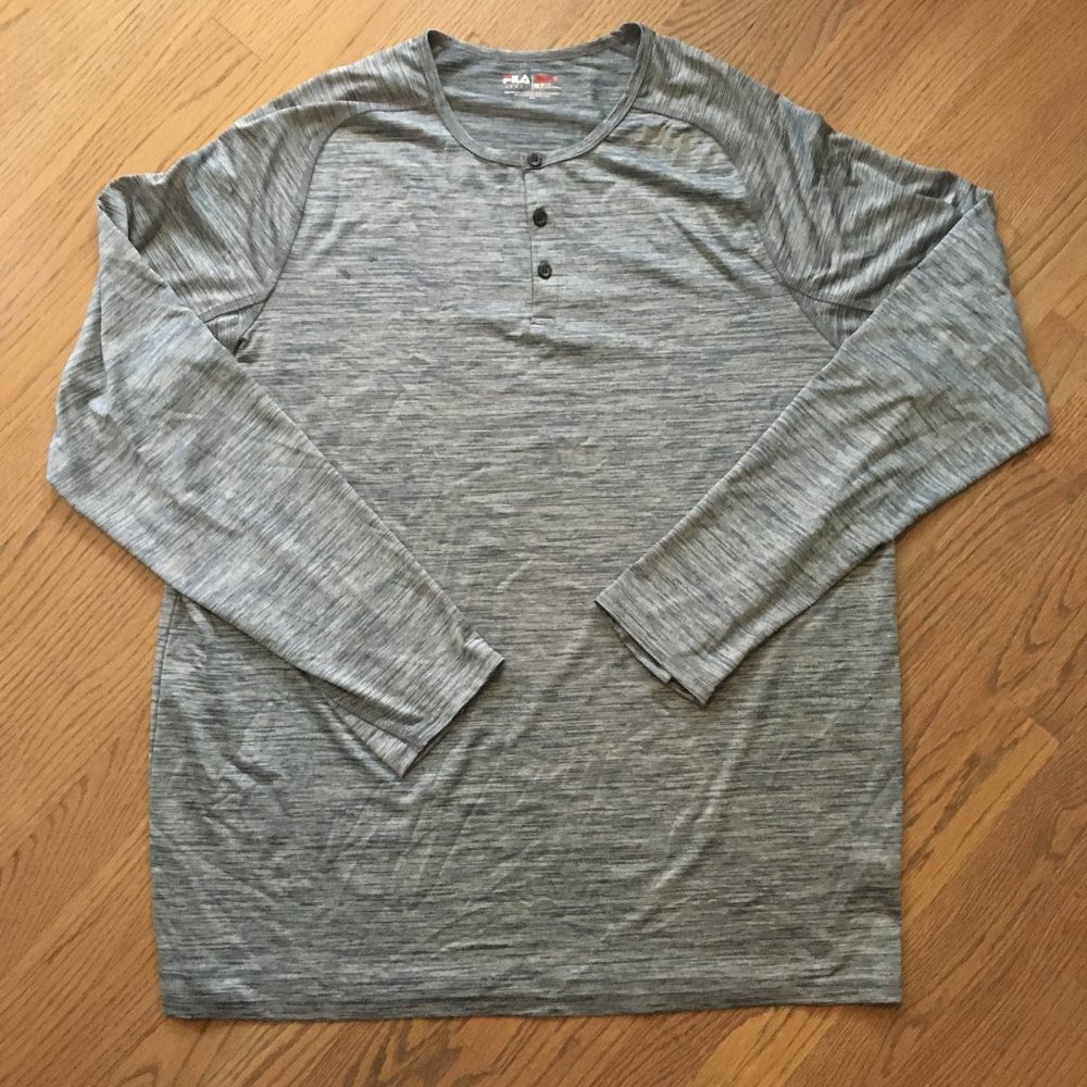 Long Sleeve Fila Sport Shirt XXL